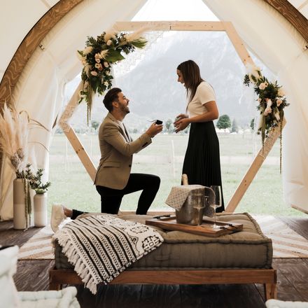 Proposal in our Pavillon with view to the castle! - Das Rübezahl