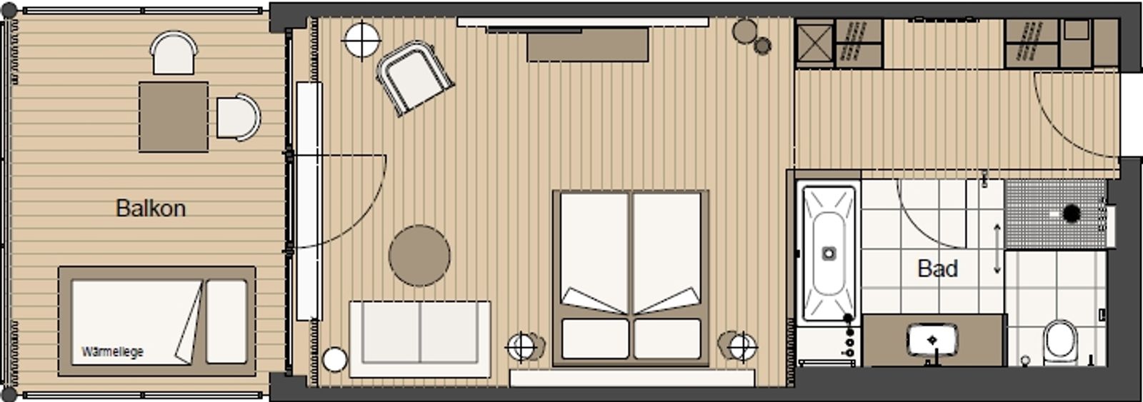 Romantik-Suite mit Balkon inklusive Wellnessgarten und Frühstücksbüffet image 10 - Hotel Wellnessgarten