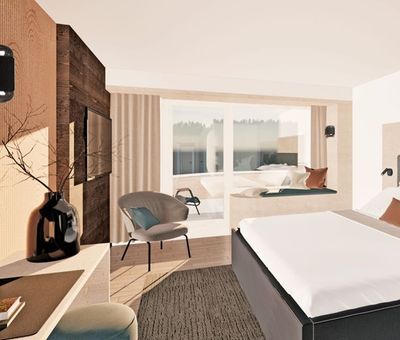 Hotel Zimmer: Doppelzimmer „Wiesenhütte“ - Sonnenhalde