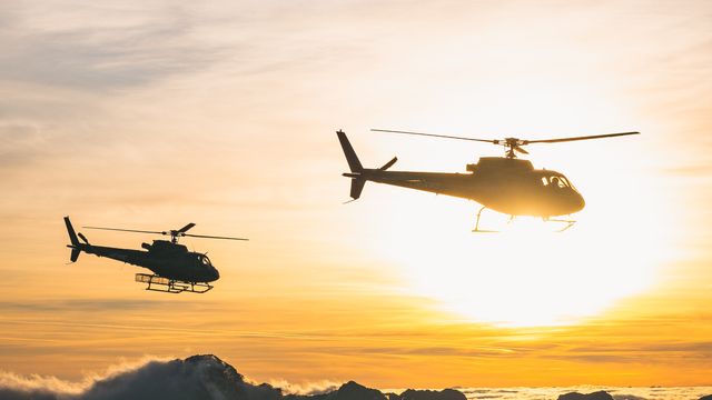 Helikopter Rundflug Sommer