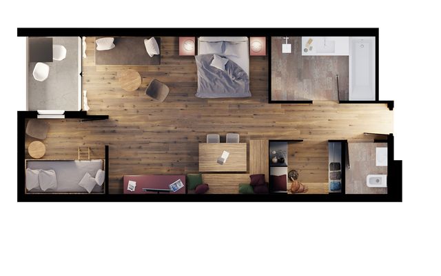 Family Suite Wood 45m² image 5 - Mia Alpina