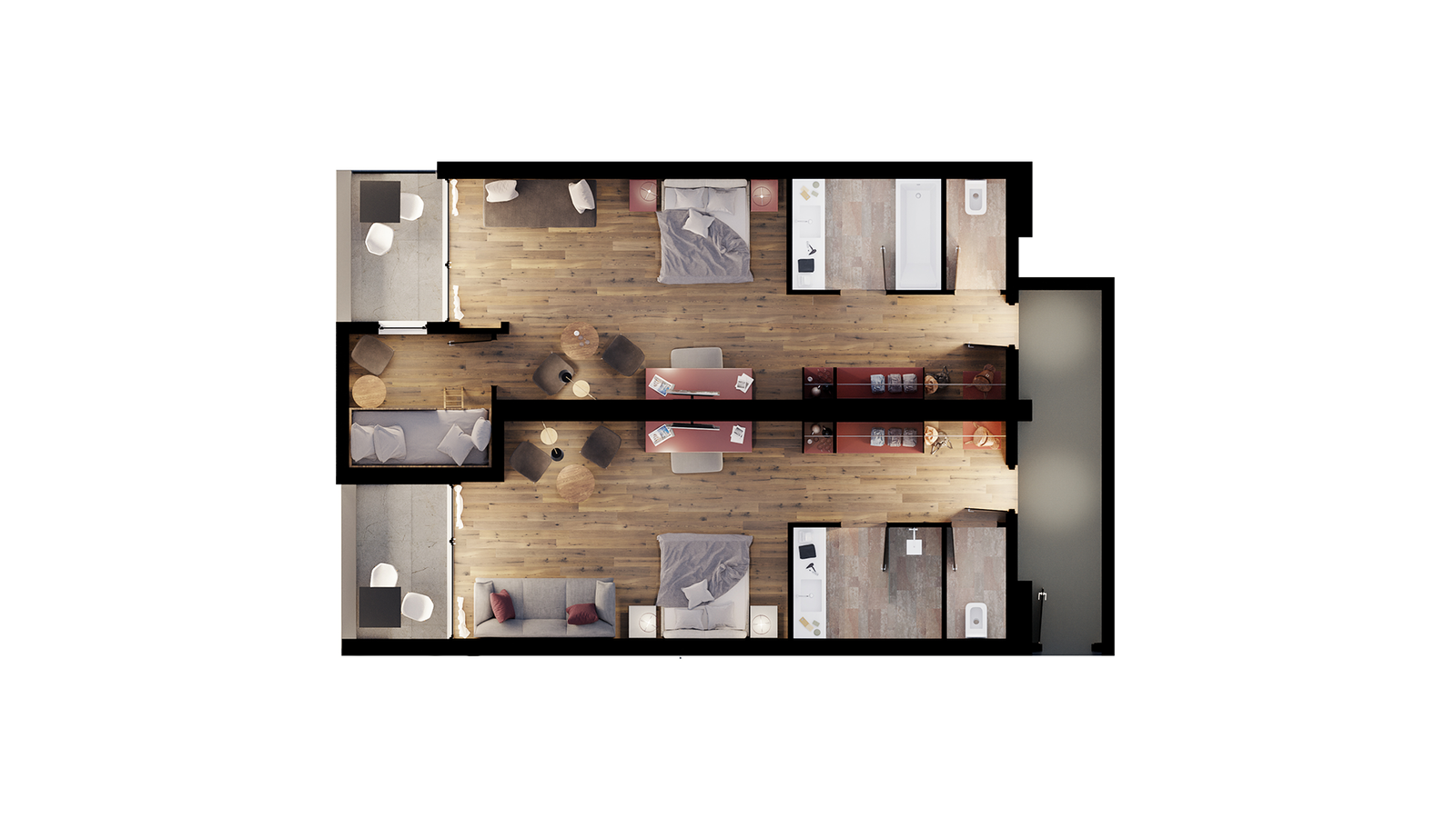 Family Suite Wood 75m² image 6 - Mia Alpina