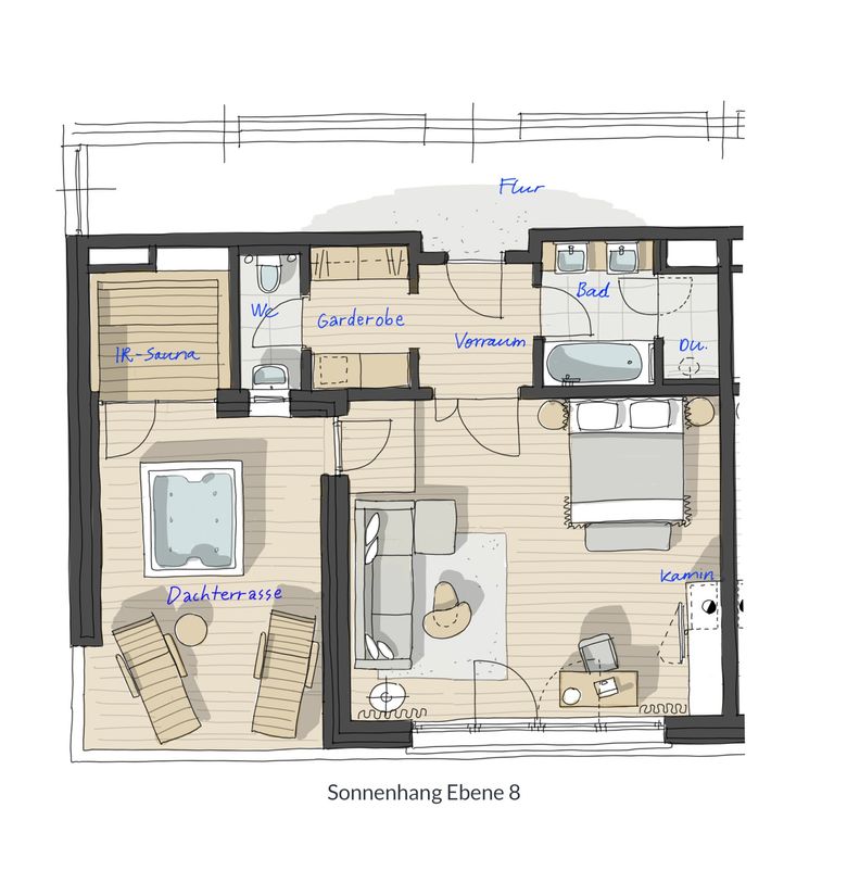 PFALZBLICK WALD SPA RESORT: Penthouse-Suite Traubennestl image #5