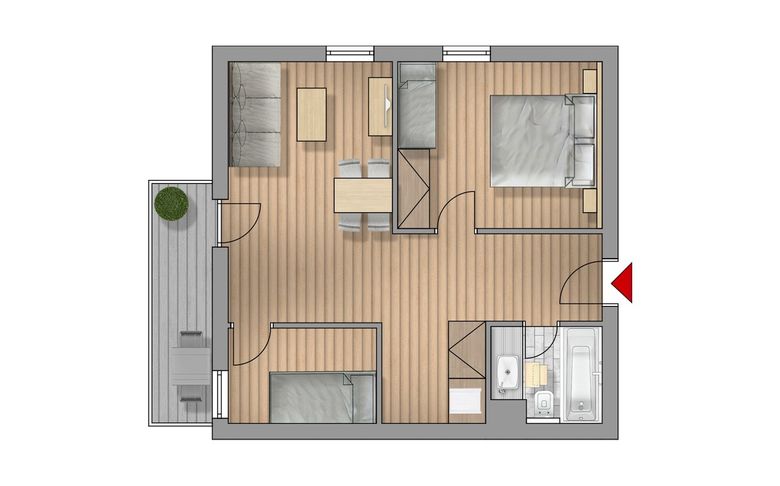 Floor plan apartment Maxi