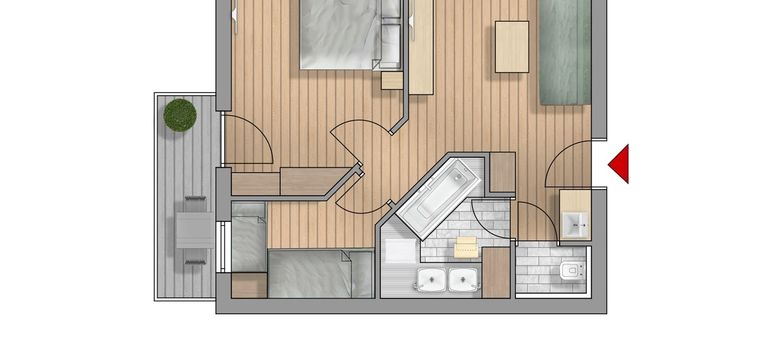 Floor plan Suite Maxi