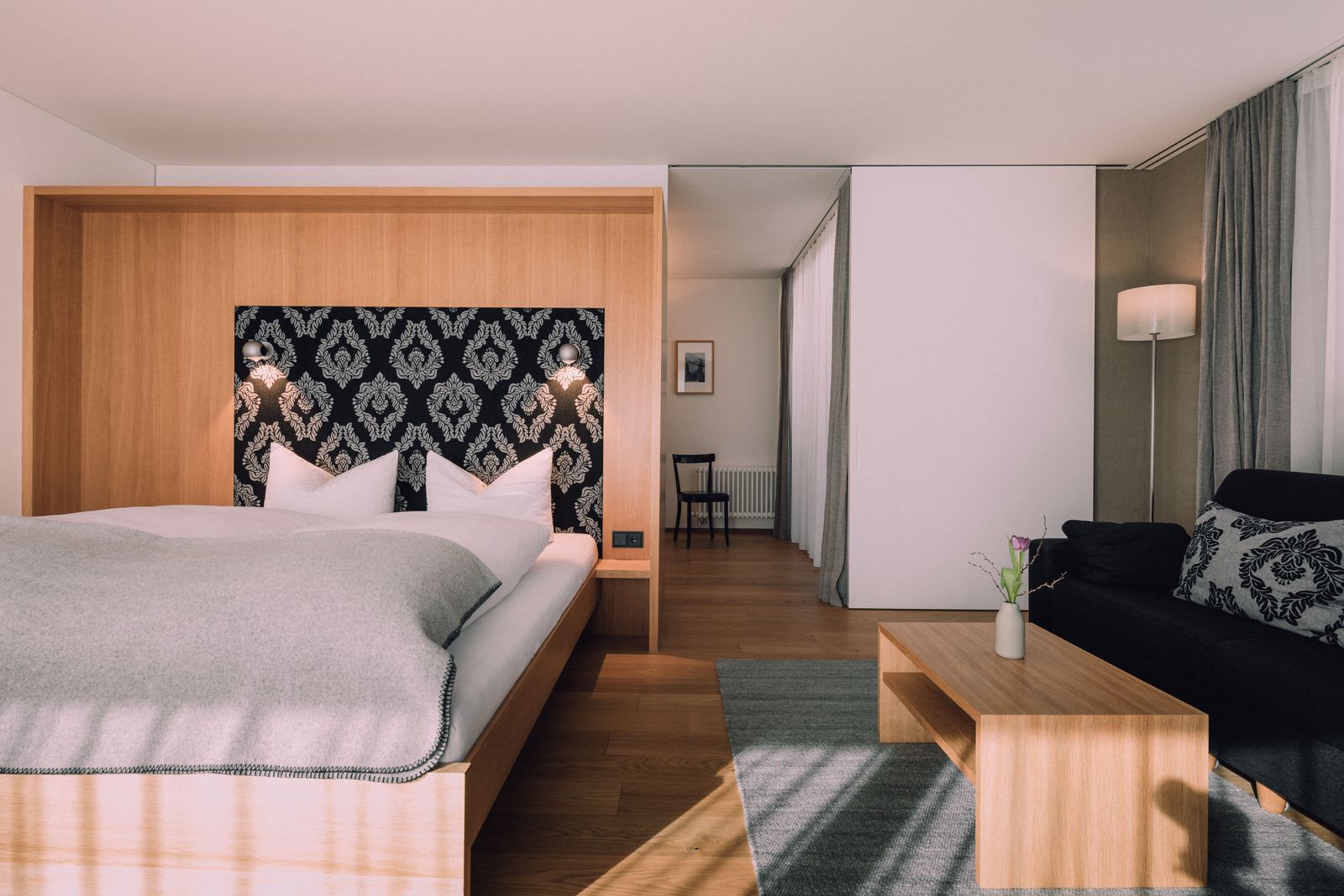 BIO HOTEL Naturhotel Chesa Valisa Zimmer Superior Bett Blick