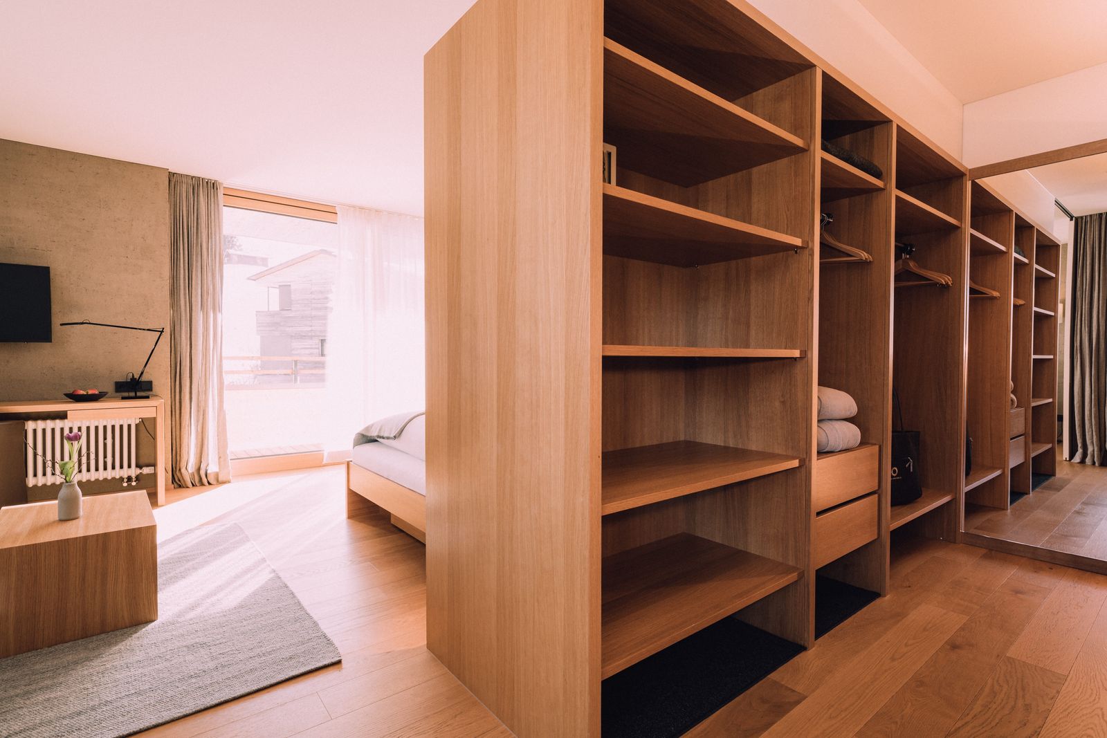 BIO HOTEL Naturhotel Chesa Valisa Zimmer Superior Trennwand