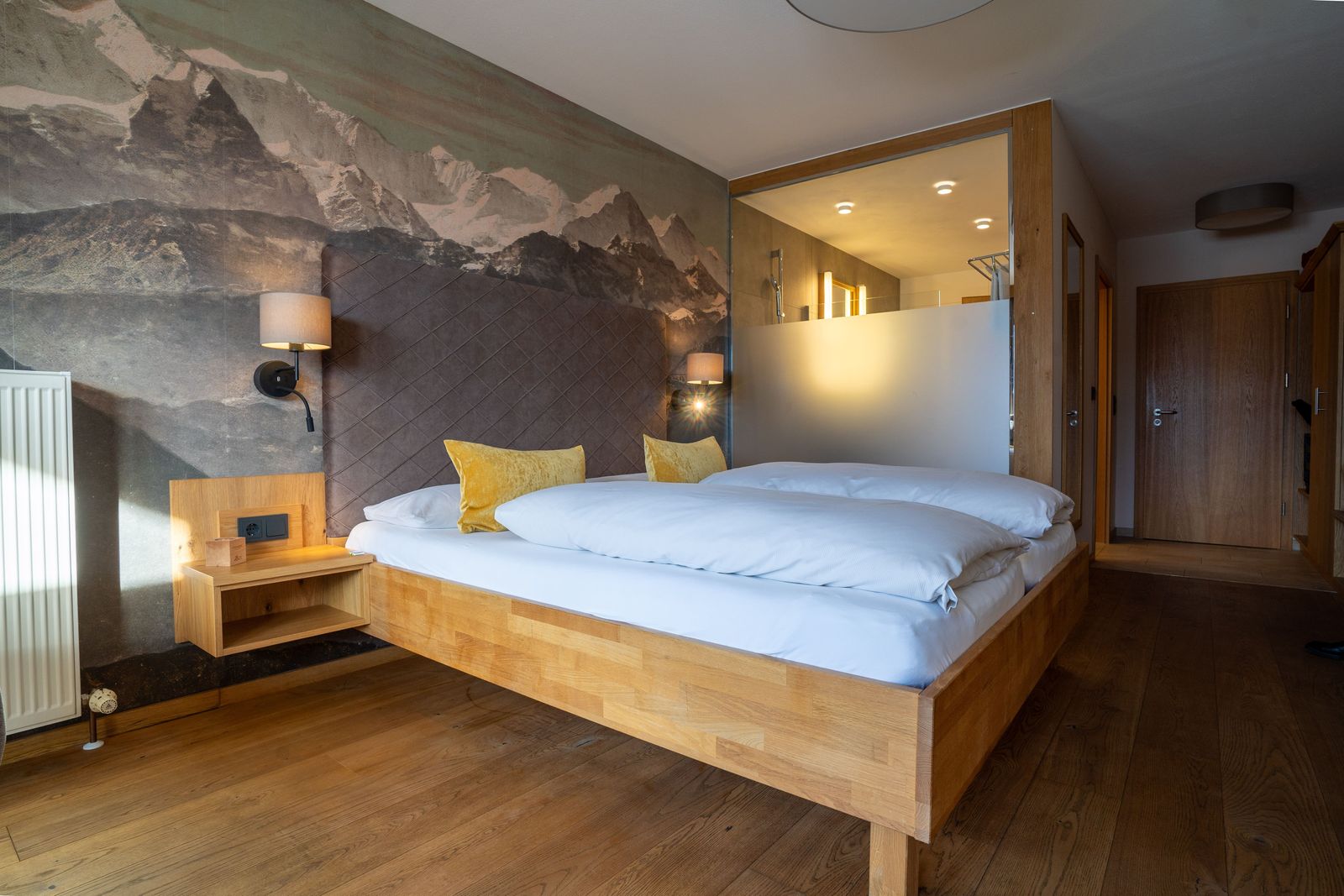 Blick in das Doppelzimmer Bergblick "PLUS"-Kategorie