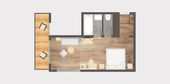 Biohotel Schweitzer - Wohn-Schlafzimmer