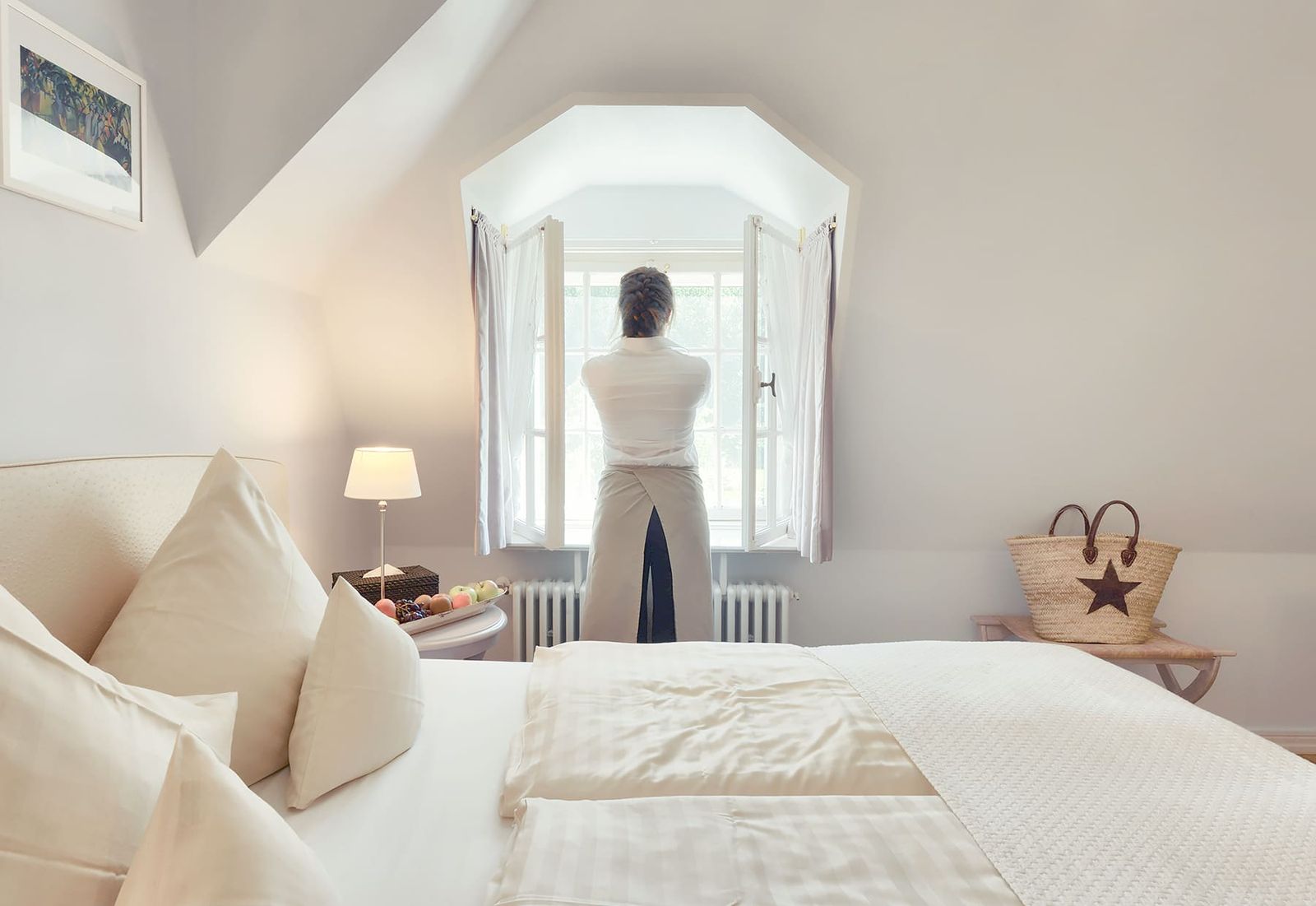 Kleines Doppelzimmer mit Gartenblick image 1 - Das Biohotel am Starnberger See Schlossgut Oberambach 
