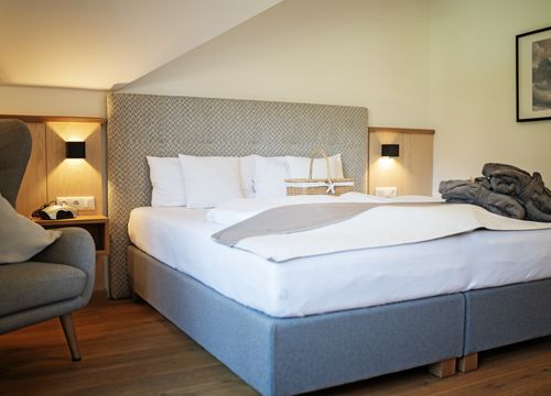 Komfort-Doppelzimmer Holunder Süd mit Balkon (1/8) - moor&mehr Bio-Kurhotel