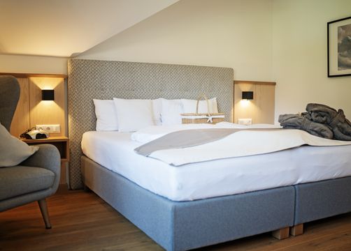 Komfort-Doppelzimmer Holunder Süd mit Balkon (1/8) - moor&mehr Bio-Kurhotel
