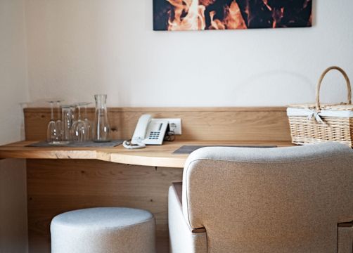 Biohotel moor&mehr Doppelzimmer Minze mit Südterrasse (4/7) - moor&mehr Bio-Kurhotel