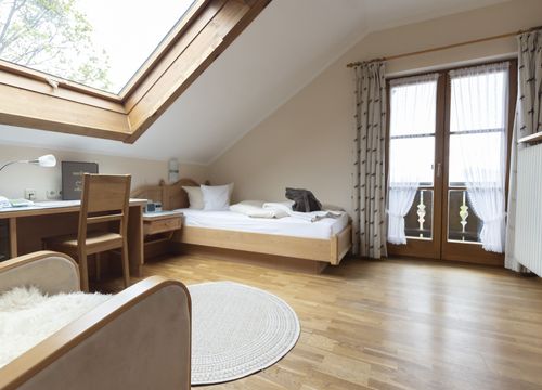 Comfort single room Elderberry with balcony / I (1/1) - moor&mehr Bio-Kurhotel