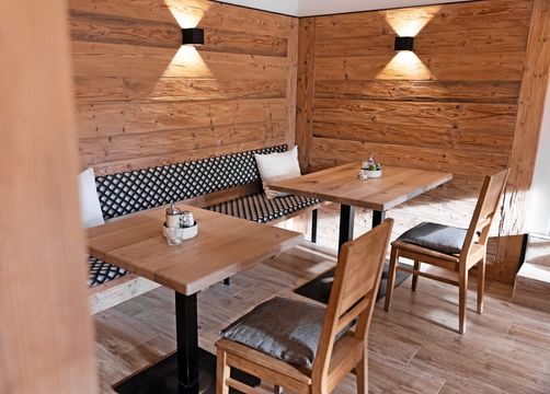 Biohotel moor&mehr:  Unser gemütlicher Restaurantbereich - moor&mehr Bio-Kurhotel, Bad Kohlgrub, Alpenvorland, Bayern, Deutschland