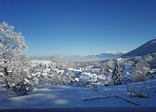 Biohotel moor&mehr: Winterlandschaft - moor&mehr Bio-Kurhotel, Bad Kohlgrub, Alpenvorland, Bayern, Deutschland