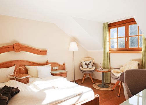 Ein Blick in unser Komfort-Doppelzimmer Holunder ohne Balkon. (1/4) - moor&mehr Bio-Kurhotel