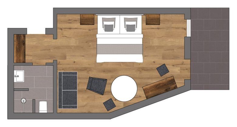 Wellness- & Aktivhotel Bodenmaiser Hof: Double room Type I image #2