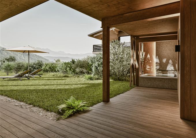 Hotel Room: MOUNTAIN SUITE with terrace - Bergkristall - Mein Resort im Allgäu