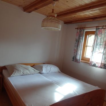 Schlafzimmer, Moaralmhütte, Dölsach, Osttirol, Tirol, Österreich