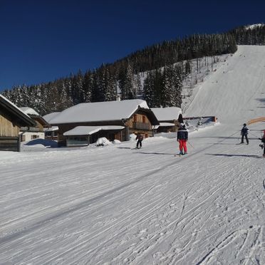 Skipiste direkt am Hüttendorf, Almdorf Katschberg, Rennweg, Salzburg, Salzburg, Österreich