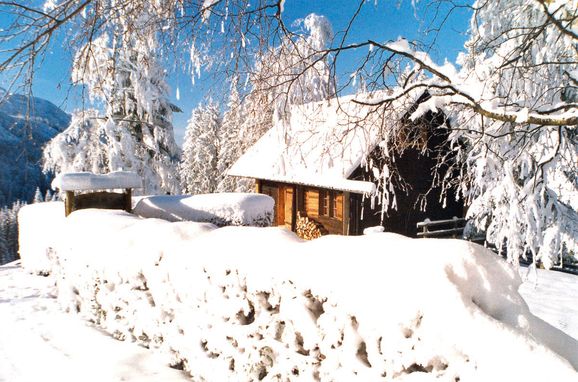 Winter, Ferienhütte Windlegern, Neukirchen, Oberösterreich, Oberösterreich, Österreich