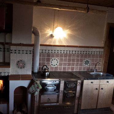 Kitchen, Zirbenwaldhütte, Mühlen, Steiermark, Styria , Austria