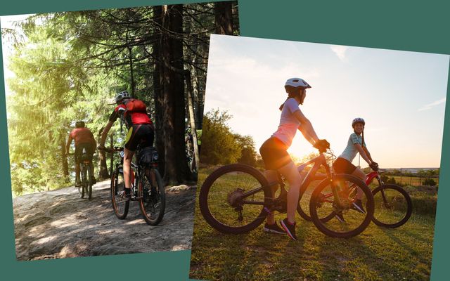 Collage Radfahren