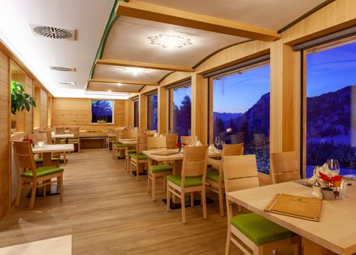 Biohotel Mattlihüs: Restaurant - Biohotel Mattlihüs, Oberjoch, Allgäu, Bayern, Deutschland