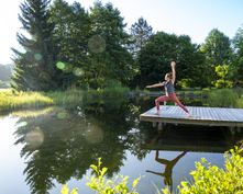 Biohotel Tiefleiten: Yoga in der Natur - BioLandgut Tiefleiten , Breitenberg, Bayerischer Wald, Bayern, Deutschland