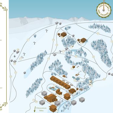 Lageplan Winter, Bachalm 2006, Saalbach-Hinterglemm, Salzburg, Salzburg, Österreich