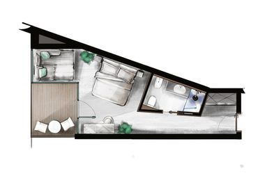 AMONTI Wellnessresort : Camera matrimoniale «Camera doppia Pura» map