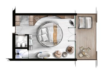 AMONTI Wellnessresort : Suite "Romantic Suite" map