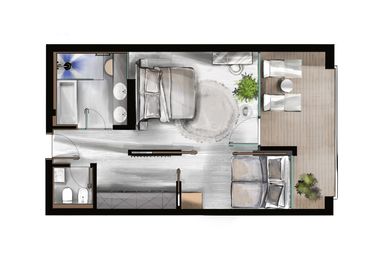 AMONTI Wellnessresort : Family suite "Panorama Suite" map