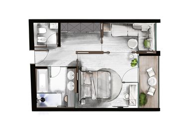 AMONTI Wellnessresort : Suite »Natura Suite« map