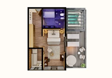 LUNARIS Wellnessresort : Suite »Chalet Suite de Luxe« map