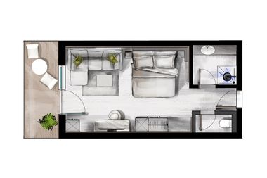 LUNARIS Wellnessresort : Suite «Bio Suite» map