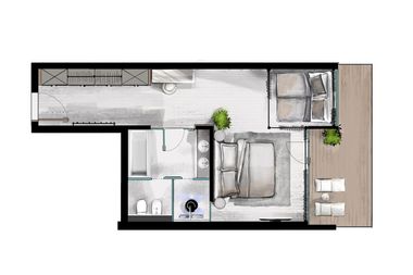 LUNARIS Wellnessresort : Familiensuite »Chalet Junior Suite (FAMILY)« map