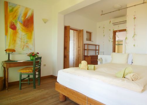 Bio Guesthouse Mani Sonnenlink Green Apartment bedroom - Mani Sonnenlink, Pyrgos-West Mani, Peloponnes, Griechenland