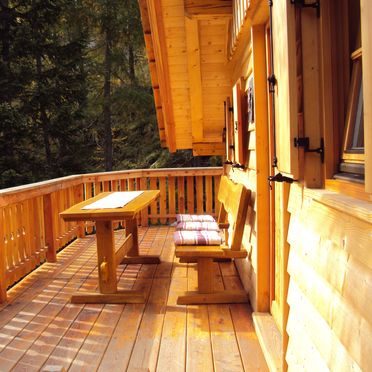 Balcony, Almwiesenhütte, Mörtschach, Kärnten, Carinthia , Austria