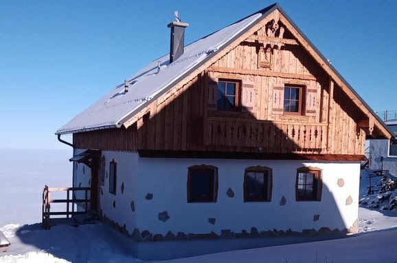Winter, Erlakogelhütte am Feuerkogel, Ebensee, Oberösterreich, Oberösterreich, Österreich