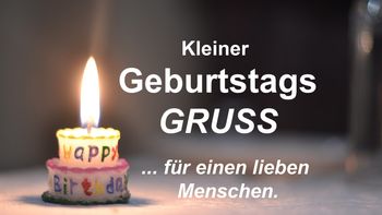 Kleiner GeburtstagsGRUSS