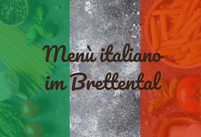 Menu italiano inkl. Übernachtung
