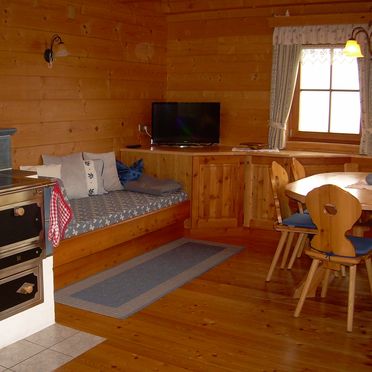 Living room with oven, Rauchenbachalm, Bischofshofen, Salzburg, Salzburg, Austria