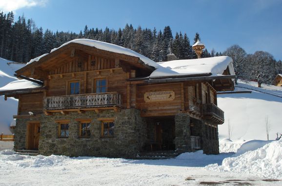Winter, Oberprenner Almchalet, Haus im Ennstal, Schladming-Dachstein, Steiermark, Österreich
