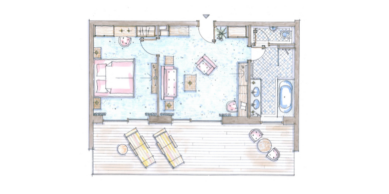 Schüle's Gesundheitsresort & Spa: Suite Enzian with a south-facing balcony image #6