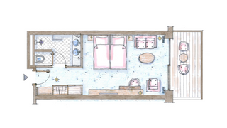 Erdbeere mit Südbalkon und Panoramablick (43 m)