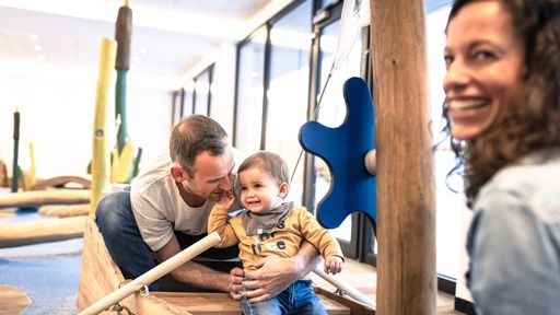 Kleinkindspielwelt im Quaki - Kinderhotel Allgäuer Berghof