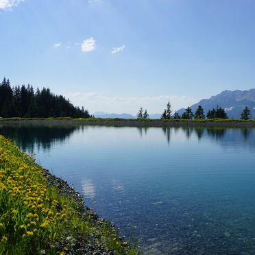 Speichersee Astberg, Chalet Alpenblick, Kitzbühel, Tirol, Tirol, Österreich