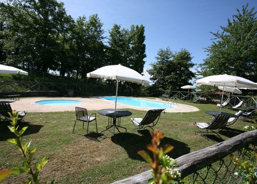 Biohotel La Cerqua: Pool - Bio-Agriturismo La Cerqua, Pietralunga (Perugia), Umbrien, Italien